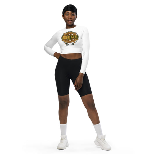 Ibere Logo Women's Recycled long-sleeve crop top